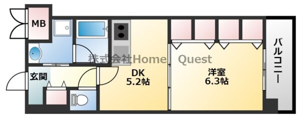 コンフォール平野の物件間取画像